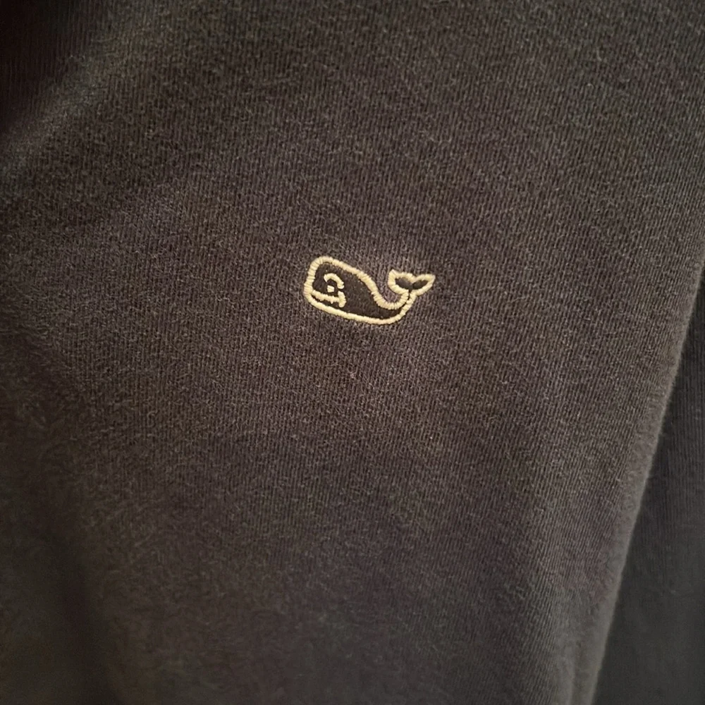 Vineyard Vines Men’s Quarter Zip Sweater Pre-owned 100% cotton Size‎ Large Navy